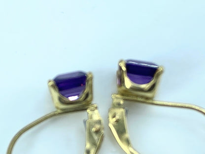 Amethyst Princess Leverback Earrings (1.5 ct. t.w.) in 14k Gold JR8984