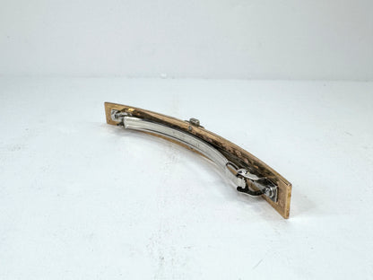 Hermès Irène GM Barrette Silvery Golden Metal Hair Clip Made in France GS872