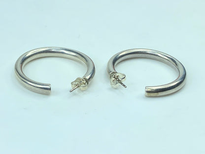 Retired James Avery Creole Hoop sterling 925 earrings 1 1/4" 8.9 grams JR651