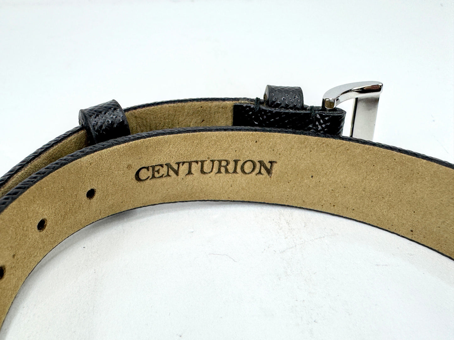 Vintage Prada Centurion Black Saffiano Leather Double Wrap Bracelet Unisex GS874
