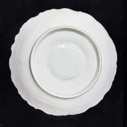 Fine Victorian White Gold Gilt Porcelain Oyster Plate Five Well Unmarked A1135