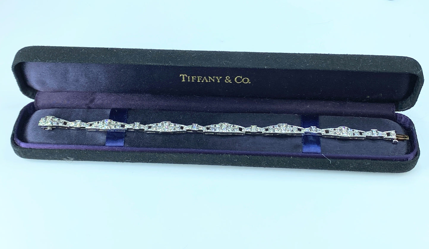 Tiffany & Co. Platinum Diamond bracelet 23.5g 7.0" JR8917