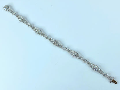 Tiffany & Co. Platinum Diamond bracelet 23.5g 7.0" JR8917