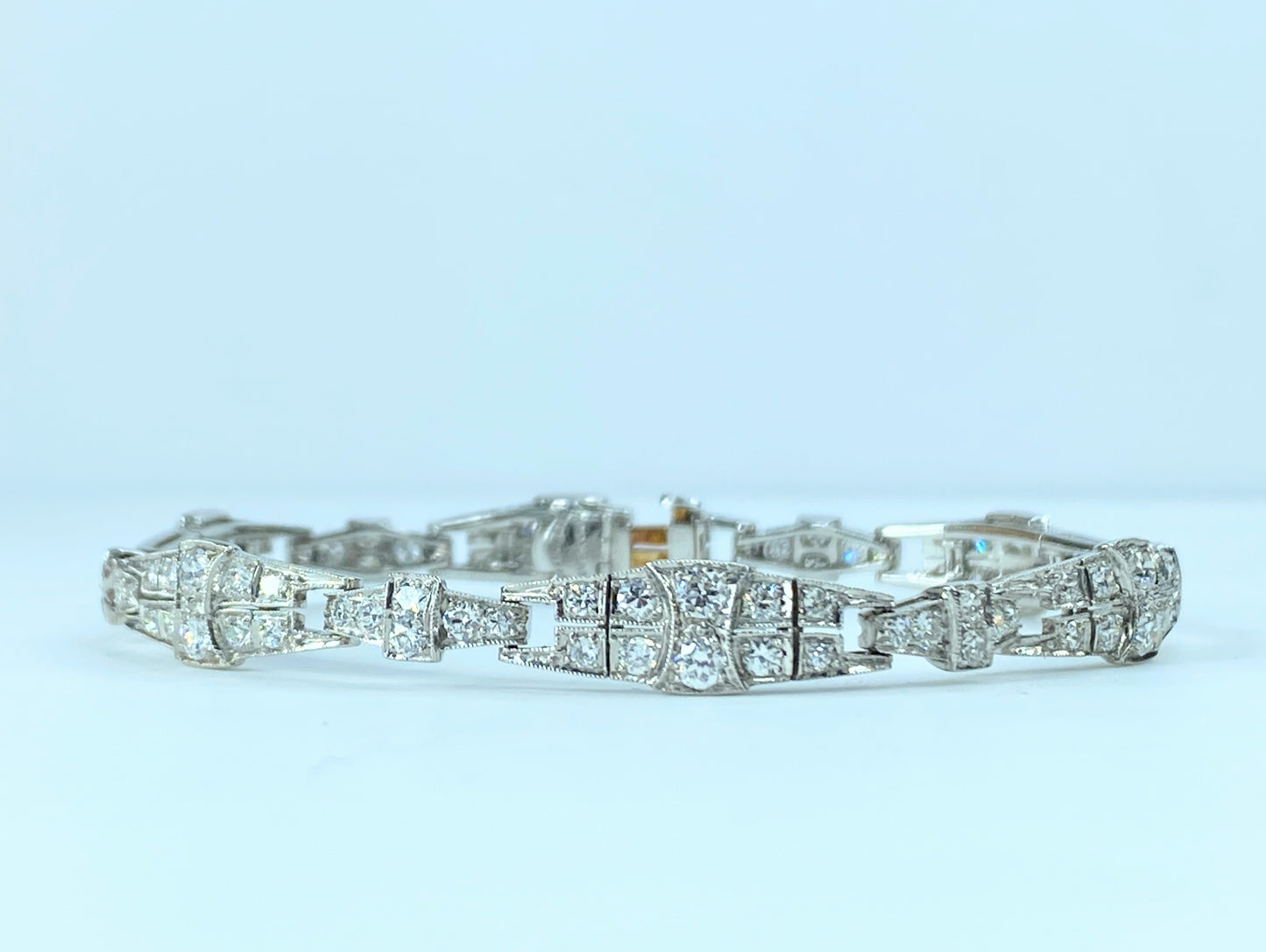 Tiffany & Co. Platinum Diamond bracelet 23.5g 7.0" JR8917