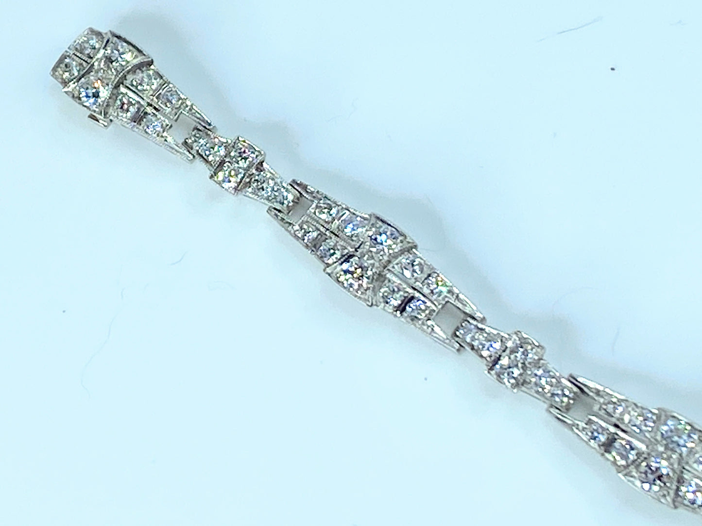 Tiffany & Co. Platinum Diamond bracelet 23.5g 7.0" JR8917