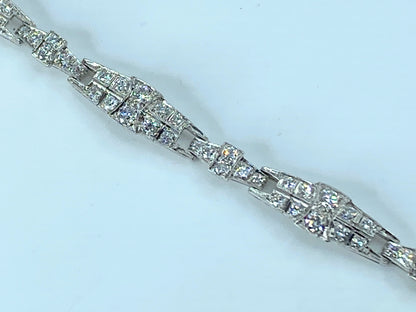 Tiffany & Co. Platinum Diamond bracelet 23.5g 7.0" JR8917