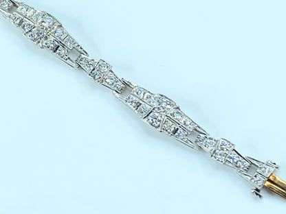 Tiffany & Co. Platinum Diamond bracelet 23.5g 7.0" JR8917