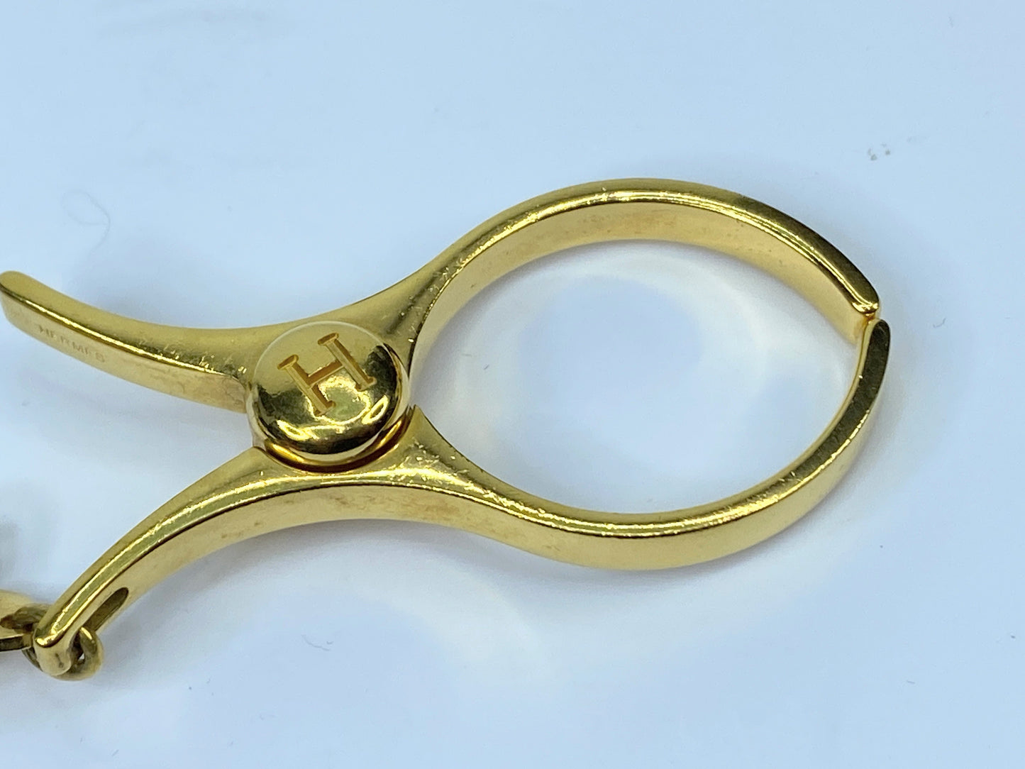 Hermes Filloux Gold Plated Glove Holder for Women 3cm x 6cm box GS479