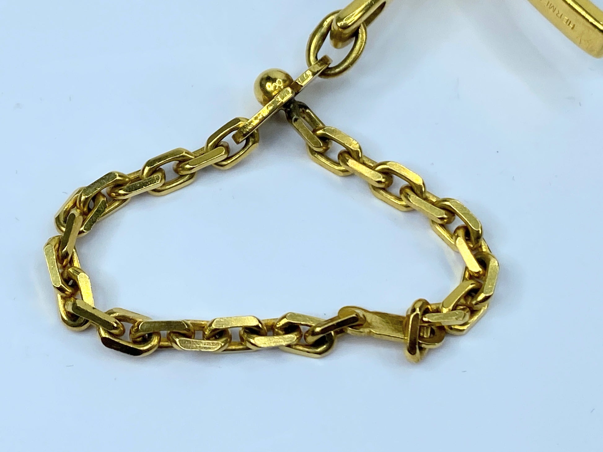 Hermes Filloux Gold Plated Glove Holder for Women 3cm x 6cm box GS479