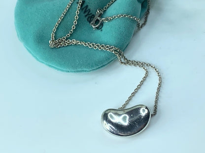 Tiffany & Co. Elsa Peretti 20mm Large Bean Necklace in Sterling Silver JR696