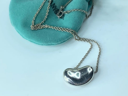 Tiffany & Co. Elsa Peretti 20mm Large Bean Necklace in Sterling Silver JR696