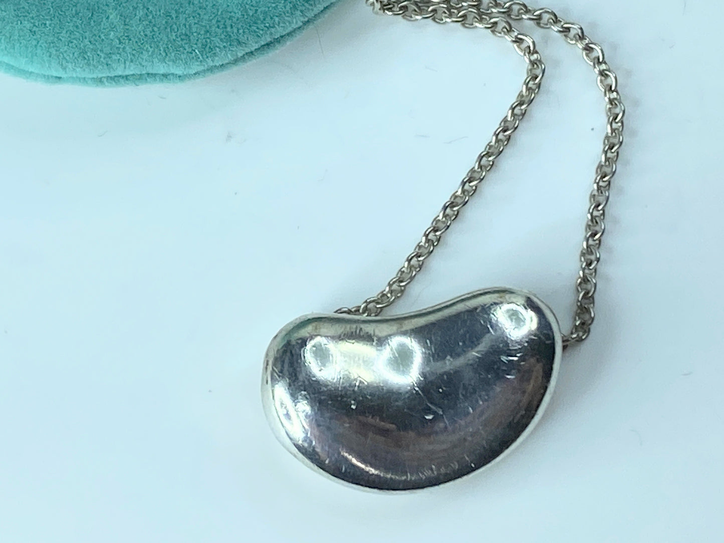 Tiffany & Co. Elsa Peretti 20mm Large Bean Necklace in Sterling Silver JR696