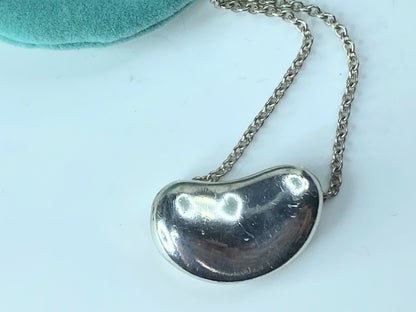 Tiffany & Co. Elsa Peretti 20mm Large Bean Necklace in Sterling Silver JR696