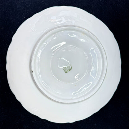 Antique Weimar Germany Fine Porcelain 5-Well Berry Oyster Plate Gold Trim A1164