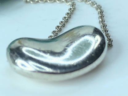 Tiffany & Co. Elsa Peretti 20mm Large Bean Necklace in Sterling Silver JR696