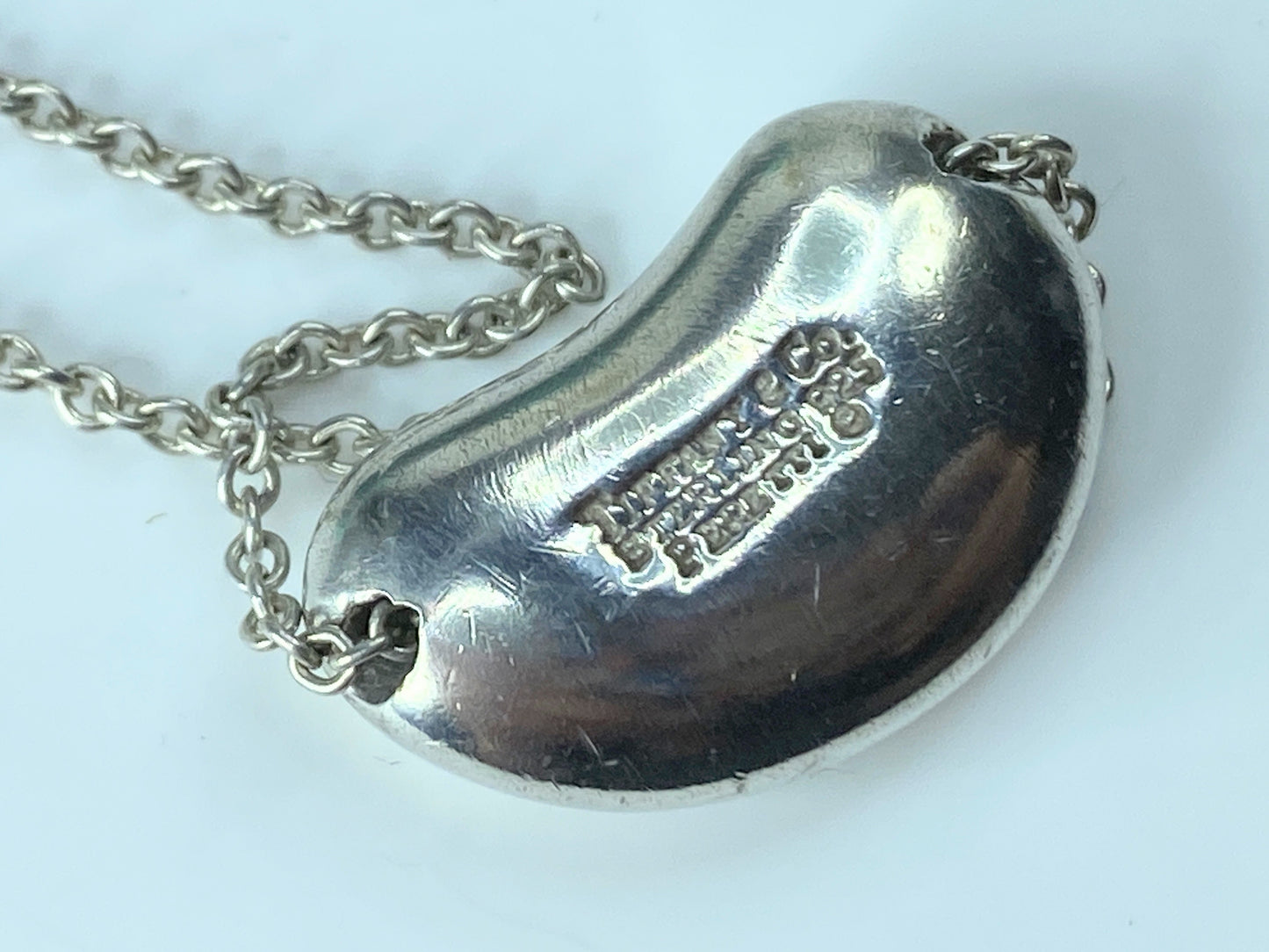 Tiffany & Co. Elsa Peretti 20mm Large Bean Necklace in Sterling Silver JR696