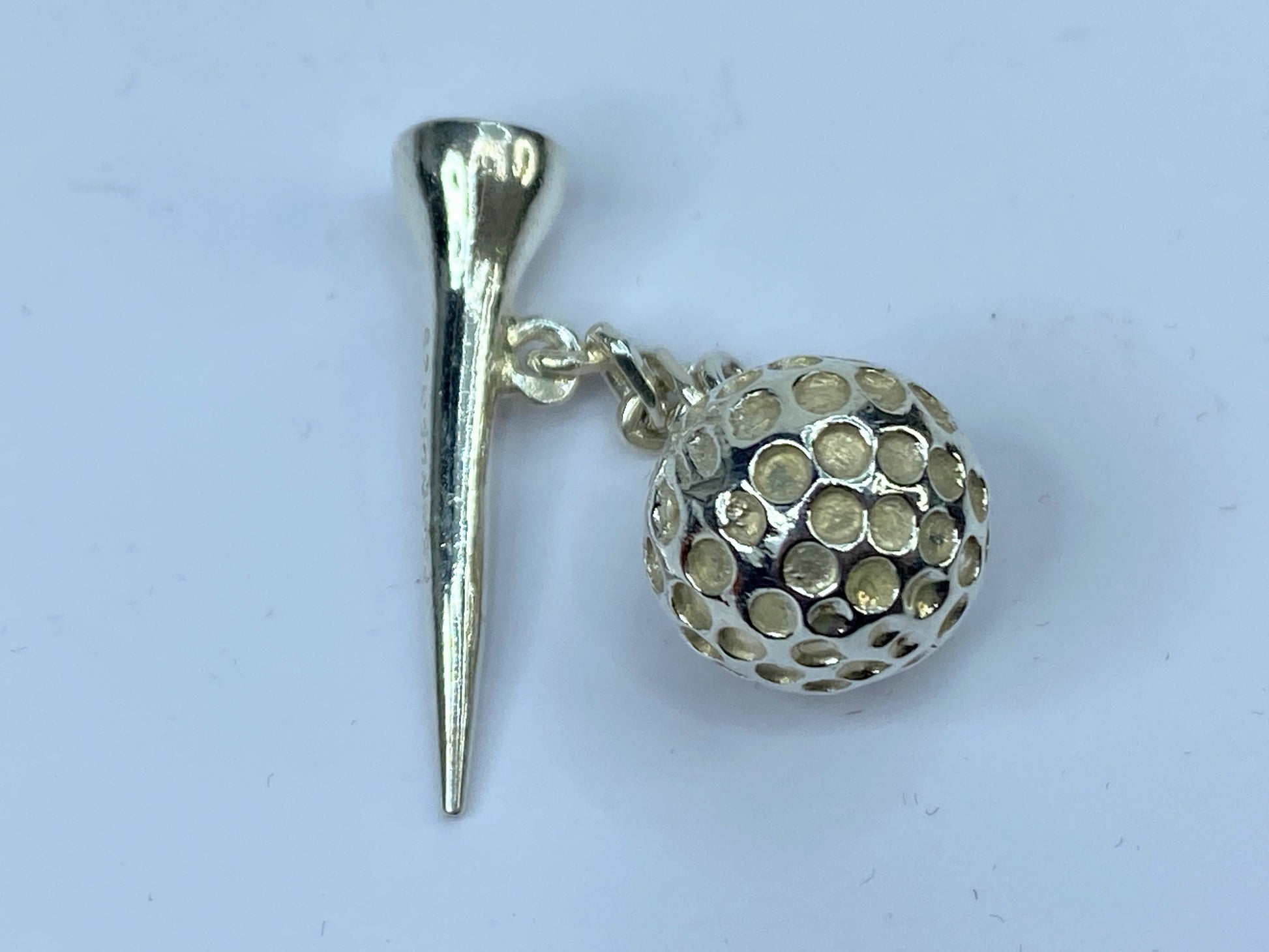 Tiffany & Co Estate Golf Ball Cufflinks Sterling Silver 15.8g JR655