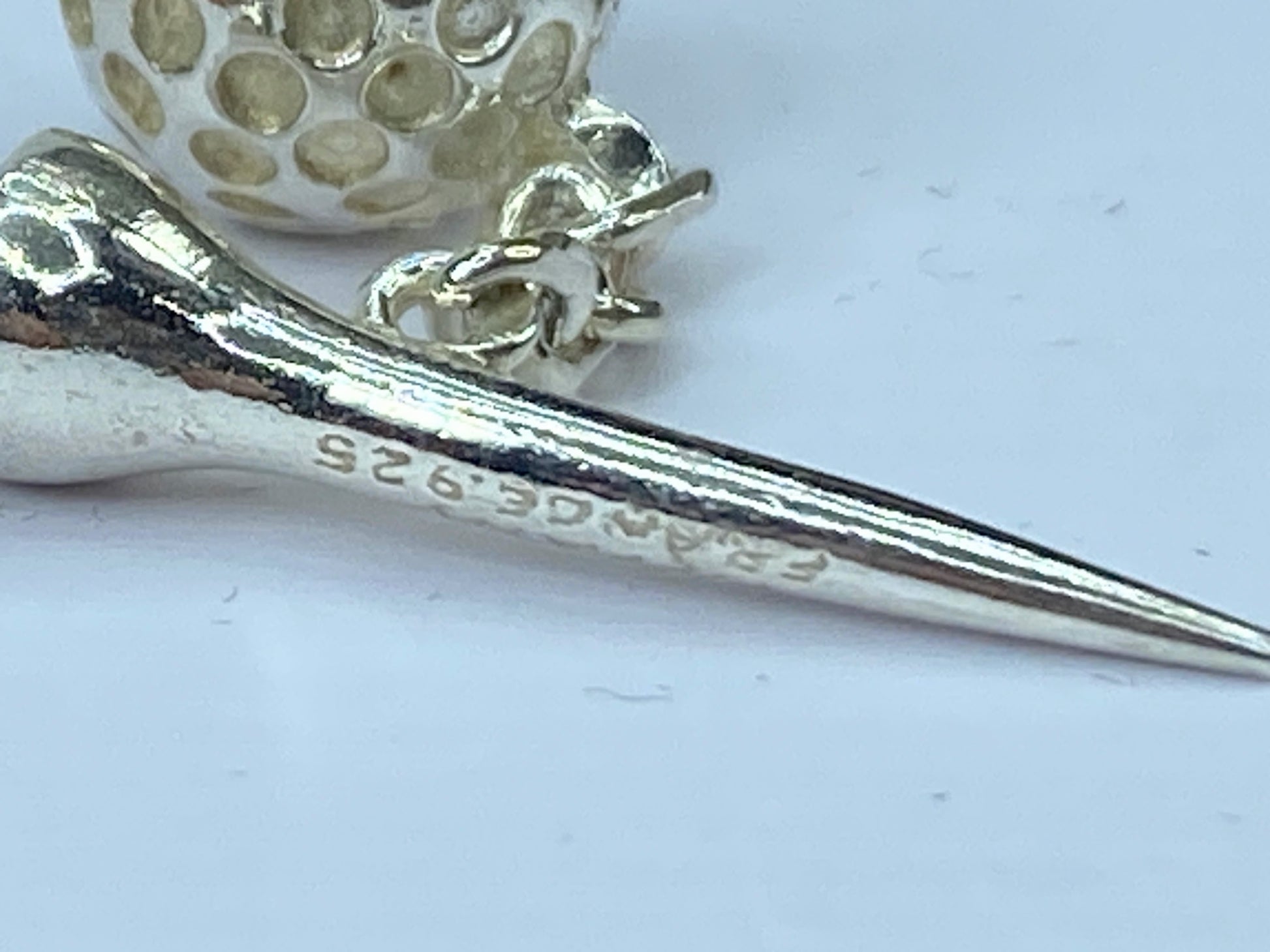 Tiffany & Co Estate Golf Ball Cufflinks Sterling Silver 15.8g JR655