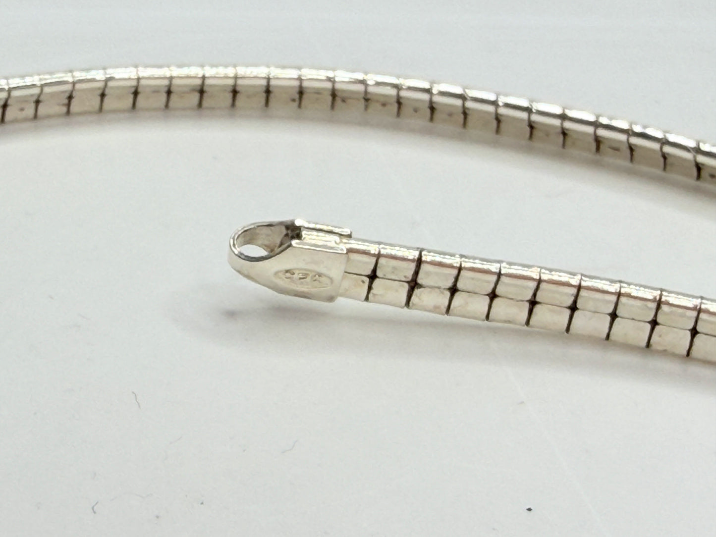Sterling European Cross Pendant Heavy Snake Necklace 925 Silver JR1245