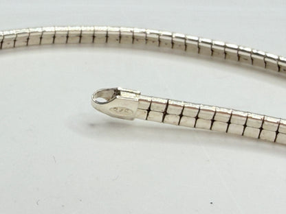 Sterling European Cross Pendant Heavy Snake Necklace 925 Silver JR1245