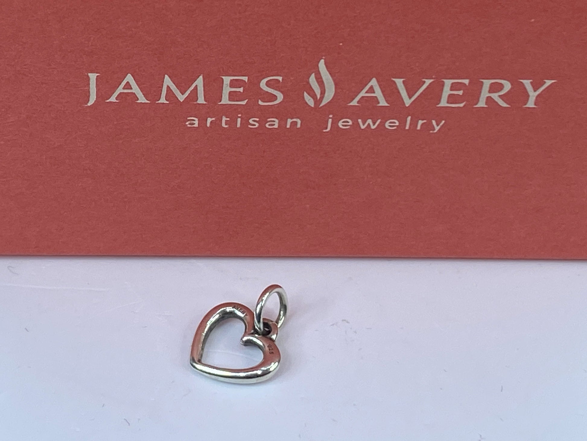James Avery Vintage Sterling Silver Sweetheart Charm with box JR657