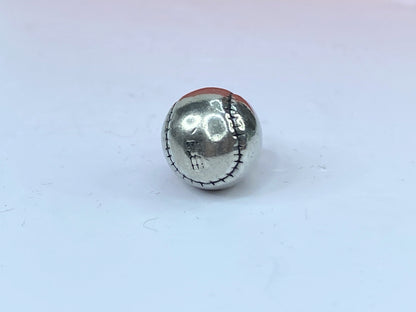 James Avery Retired Vintage 3D Sterling Silver Baseball Charm Pendant Rare JR658