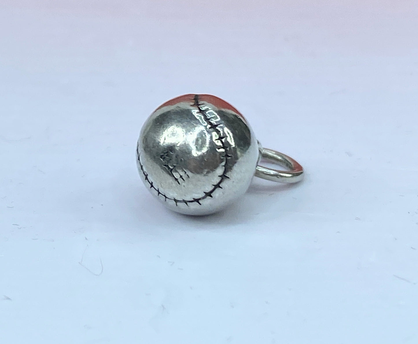 James Avery Retired Vintage 3D Sterling Silver Baseball Charm Pendant Rare JR658