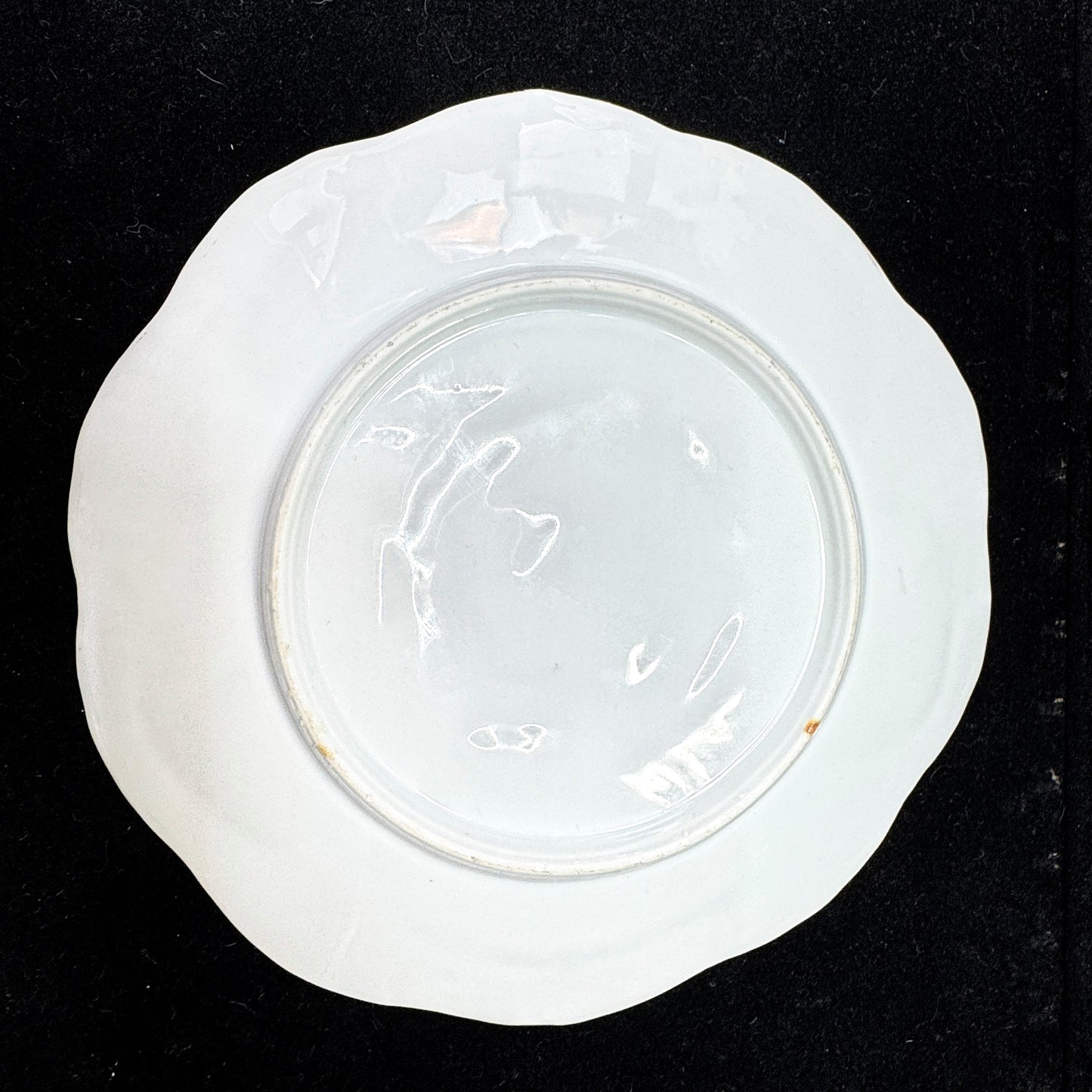 Vintage M.Z. Austria Porcelain Pink Five-Well Oyster Plate Gold Accent A1171
