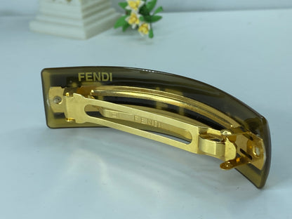 Authentic Ladies Designer Fendi 15 Hair Clip barrette excellent condition GS211