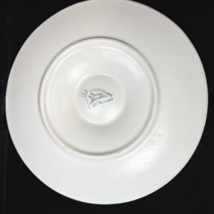 Vintage Longchamp France Majolica Oyster Serving Plate Brown White Shells A1149