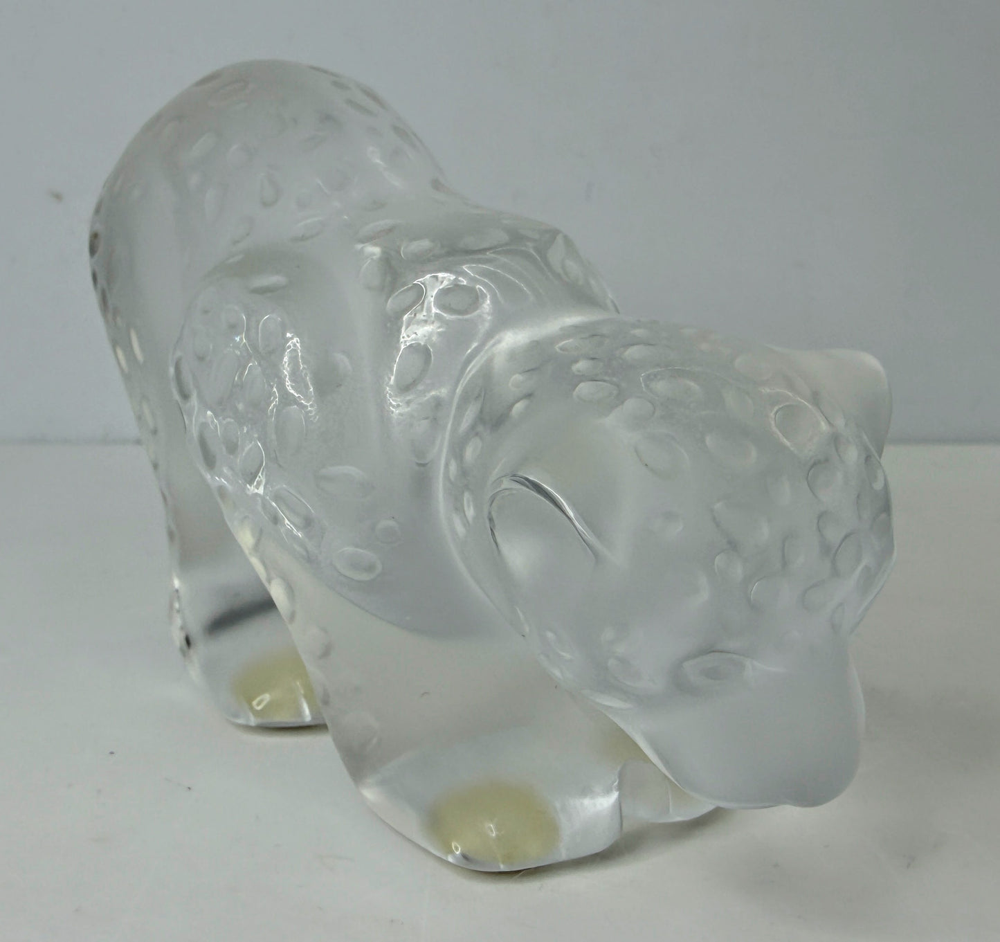 Vintage Lalique Tambwee Lion Cubs Crystal Figurine Signed Box COA France A1157