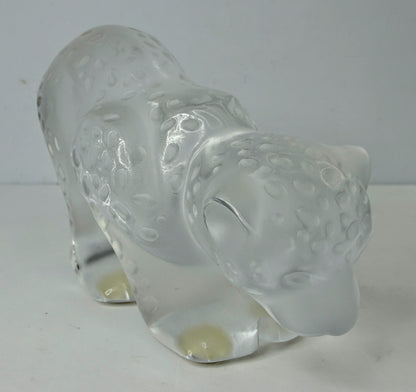 Vintage Lalique Tambwee Lion Cubs Crystal Figurine Signed Box COA France A1157
