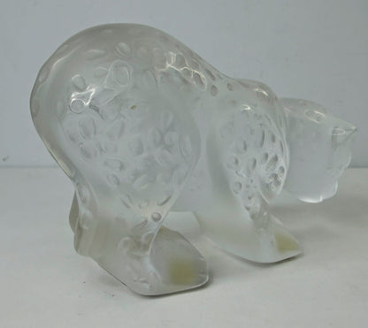 Vintage Lalique Tambwee Lion Cubs Crystal Figurine Signed Box COA France A1157
