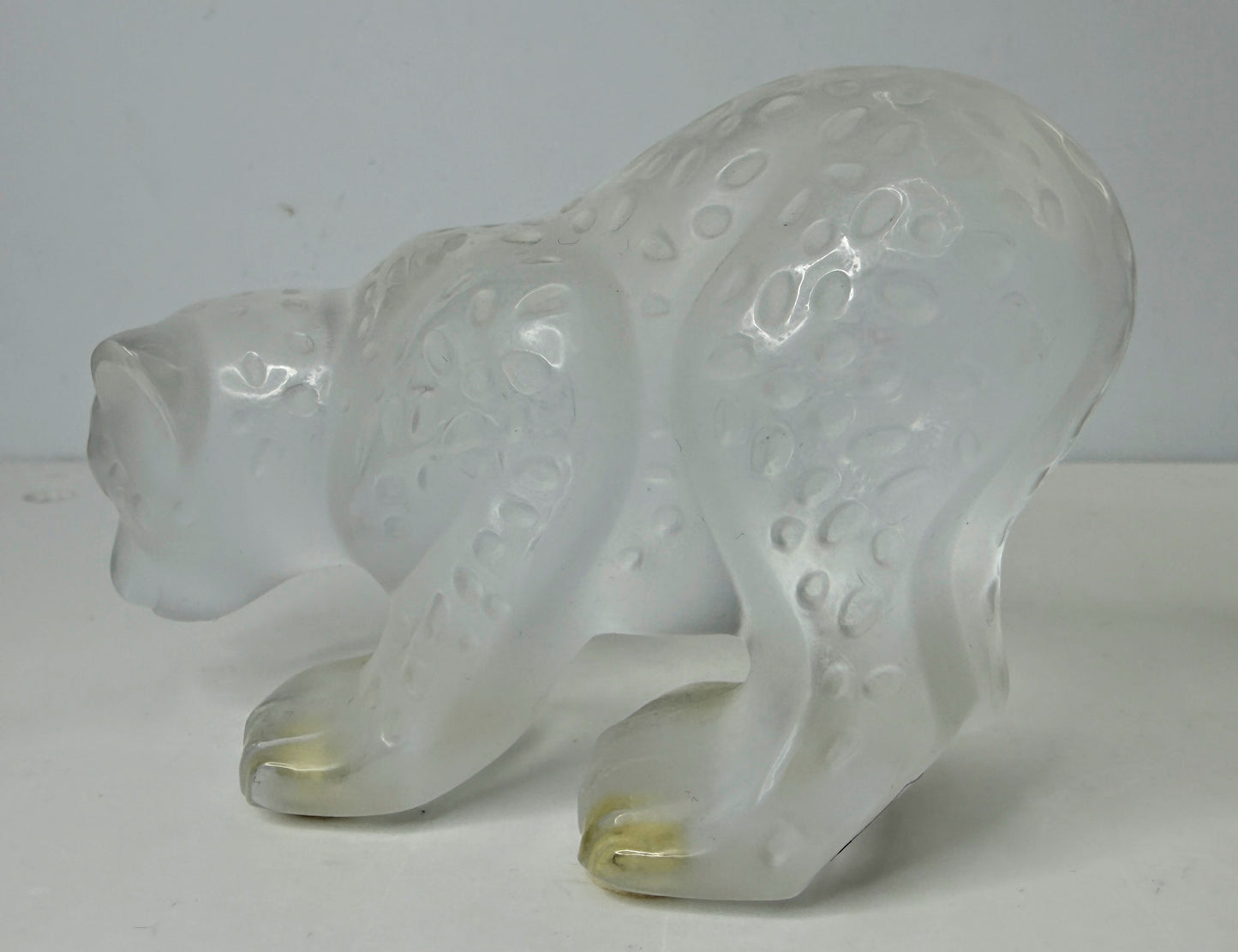 Vintage Lalique Tambwee Lion Cubs Crystal Figurine Signed Box COA France A1157