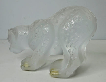 Vintage Lalique Tambwee Lion Cubs Crystal Figurine Signed Box COA France A1157