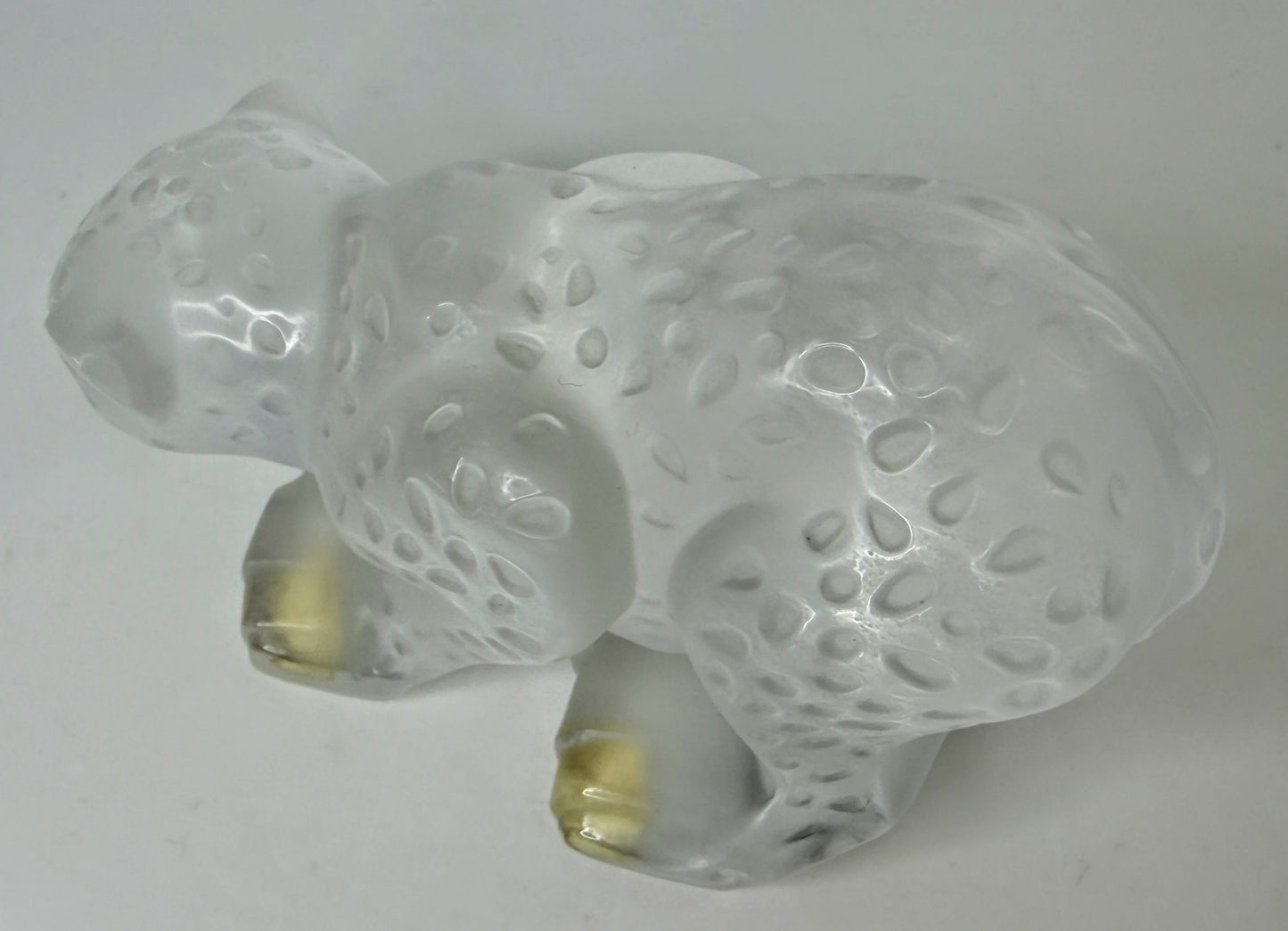 Vintage Lalique Tambwee Lion Cubs Crystal Figurine Signed Box COA France A1157