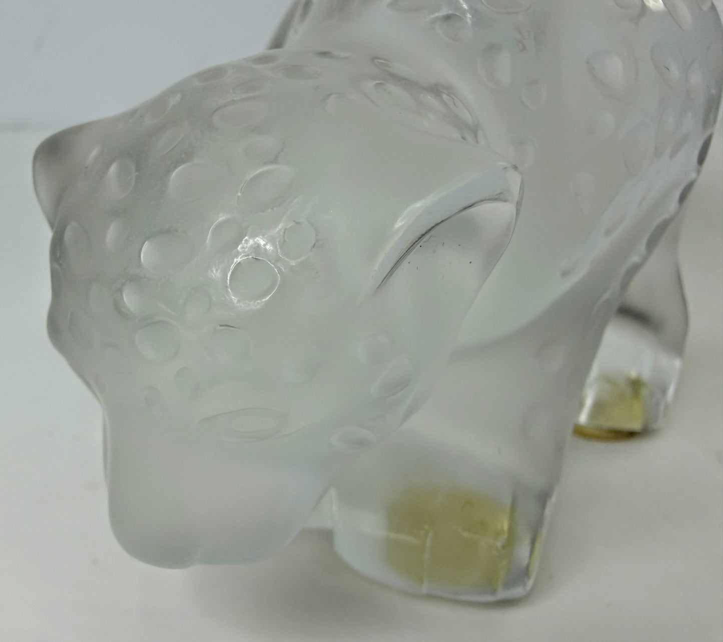 Vintage Lalique Tambwee Lion Cubs Crystal Figurine Signed Box COA France A1157