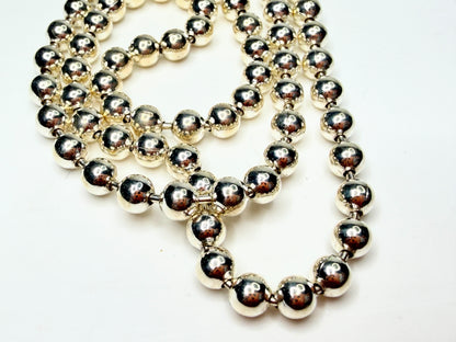 Italian Sterling Silver Ball Chain Bracelet 4.15mm Solid H925 JR1264