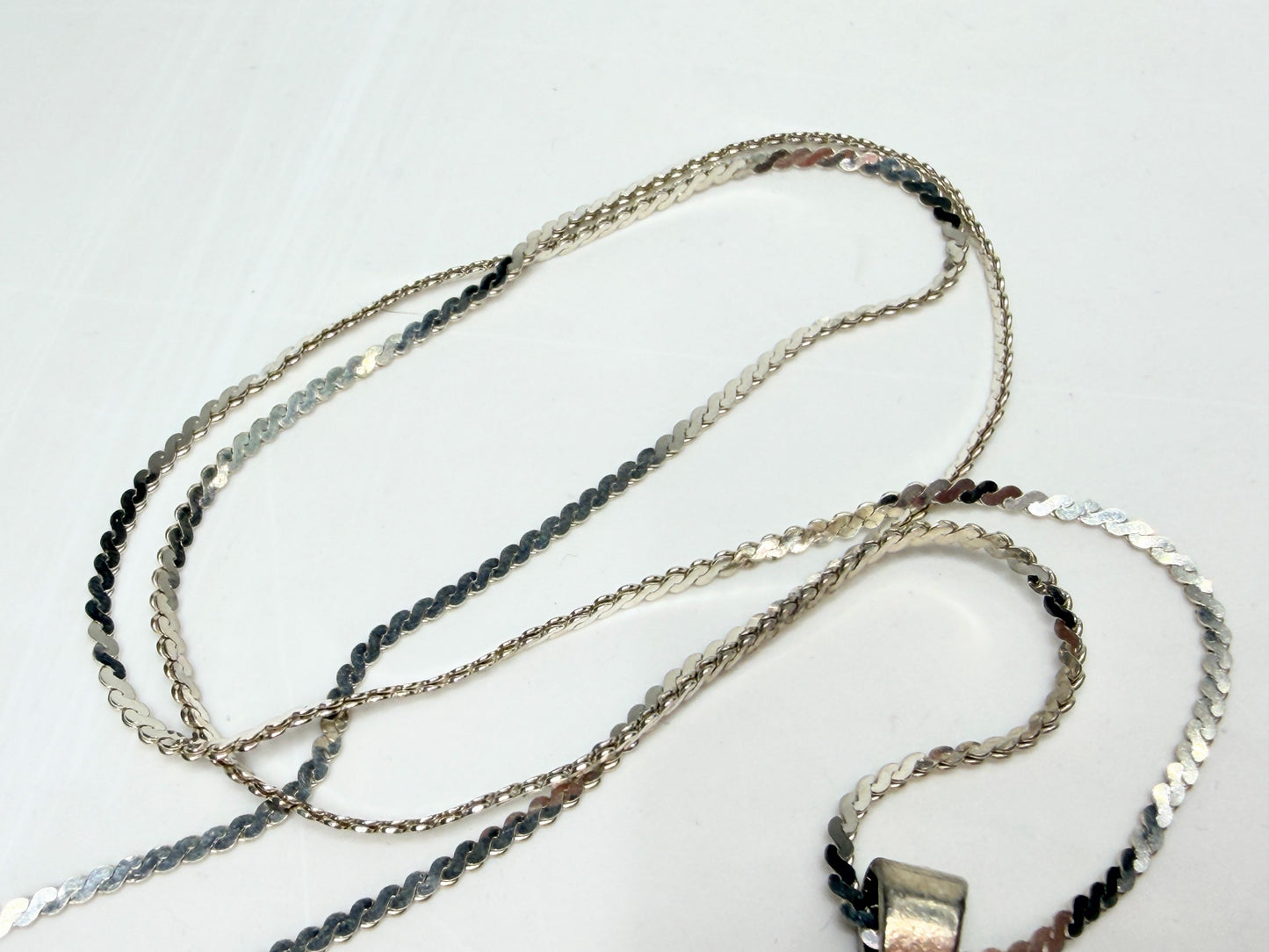 Birmingham 1978 Ronex Sterling Silver Ingot Pendant Chain JR1265