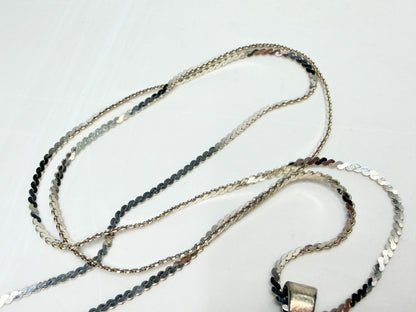 Birmingham 1978 Ronex Sterling Silver Ingot Pendant Chain JR1265