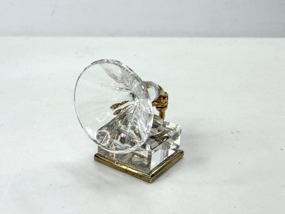 Vintage Swarovski Crystal Memories Gramophone Retired with Original Box Set S297