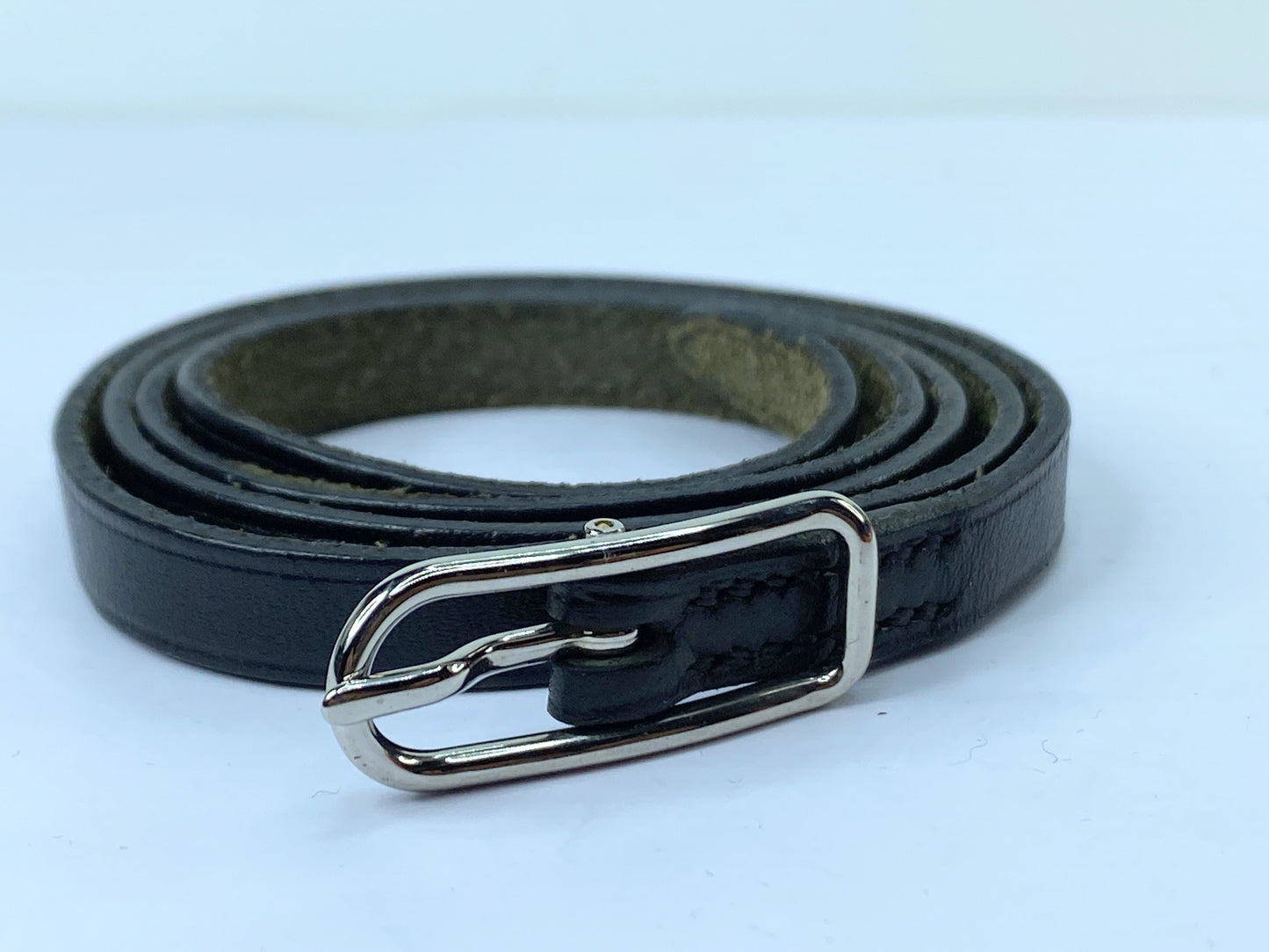 Hermès Black Leather Hapi Single Tour Bracelet Palladium Buckle GS486