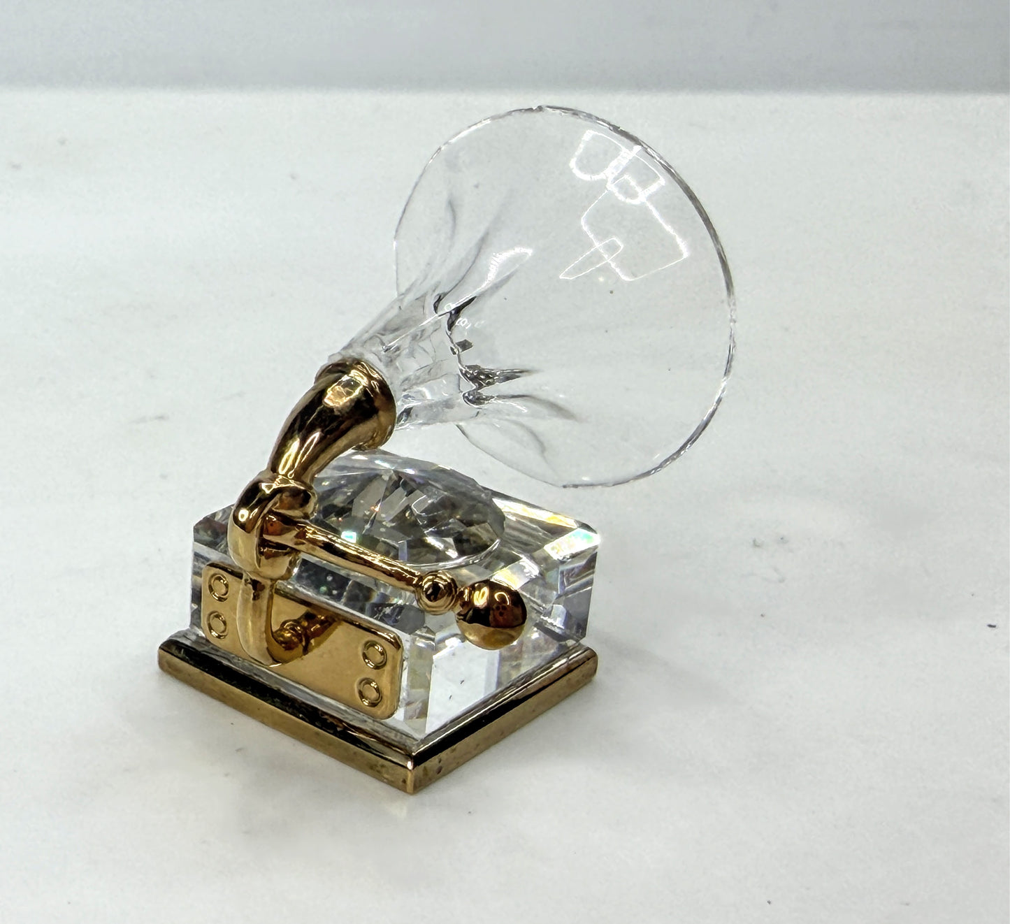 Vintage Swarovski Crystal Memories Gramophone Retired with Original Box Set S297