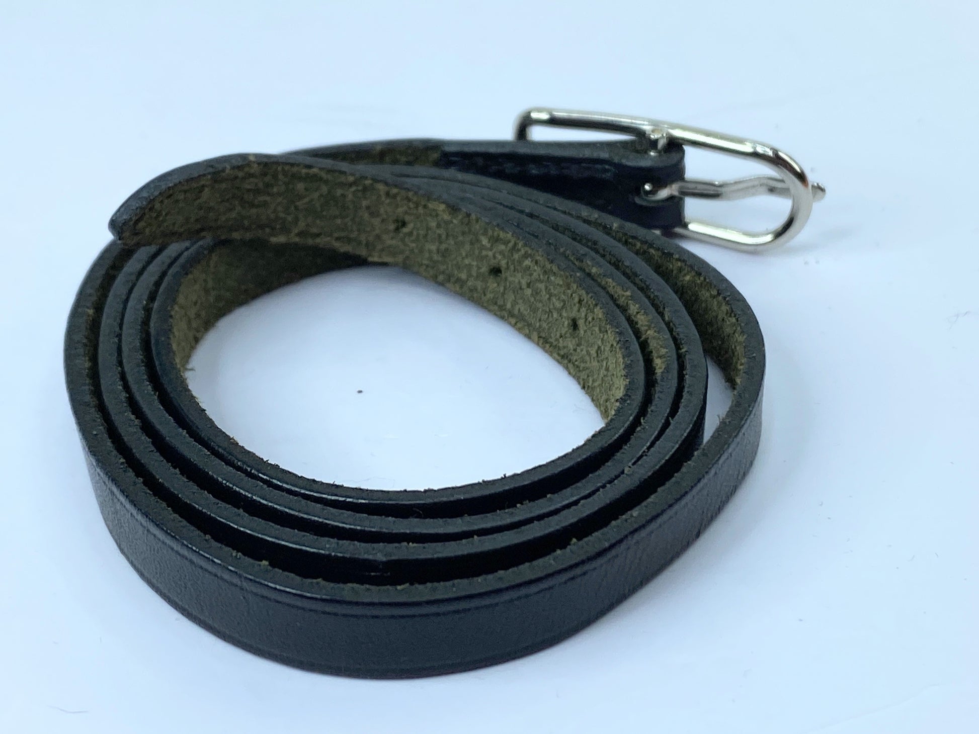 Hermès Black Leather Hapi Single Tour Bracelet Palladium Buckle GS486