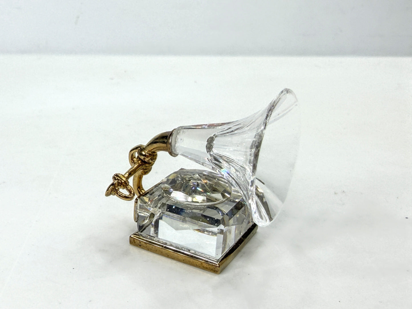 Vintage Swarovski Crystal Memories Gramophone Retired with Original Box Set S297