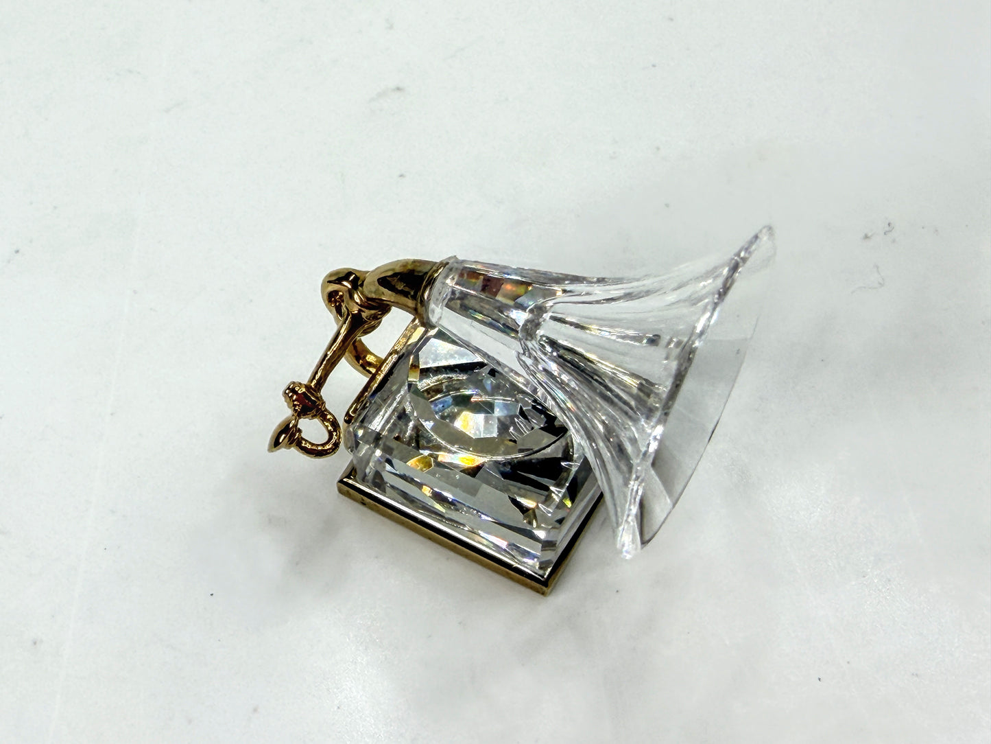 Vintage Swarovski Crystal Memories Gramophone Retired with Original Box Set S297