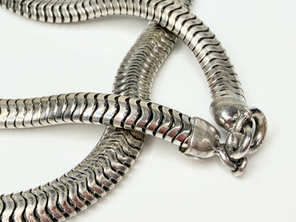 Heavy Vintage Sterling Silver Omega Necklace 5.5mm Wide by Fasiner JR1272