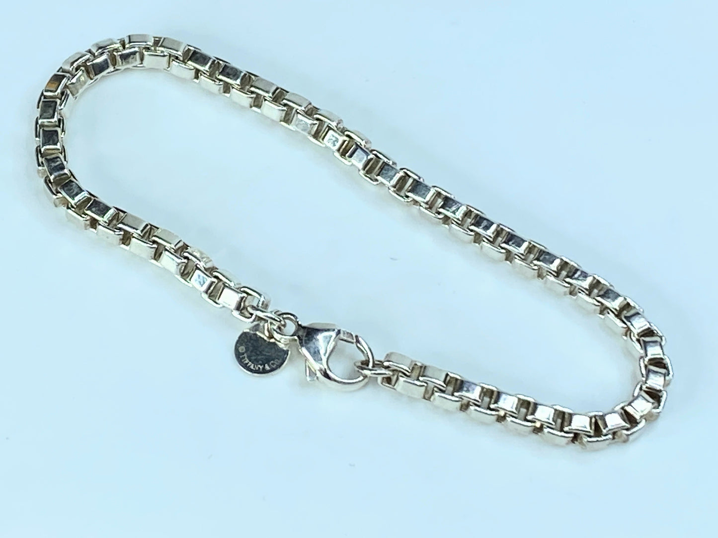 Tiffany & Co. 925 Sterling Silver Venetian Link Bracelet 7.5" JR9003