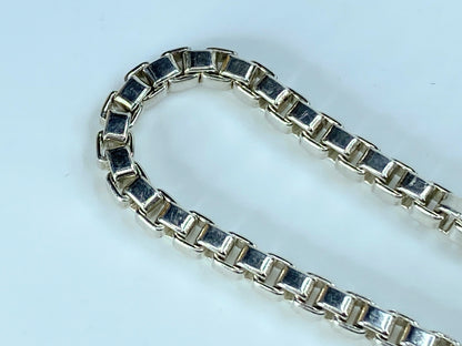 Tiffany & Co. 925 Sterling Silver Venetian Link Bracelet 7.5" JR9003