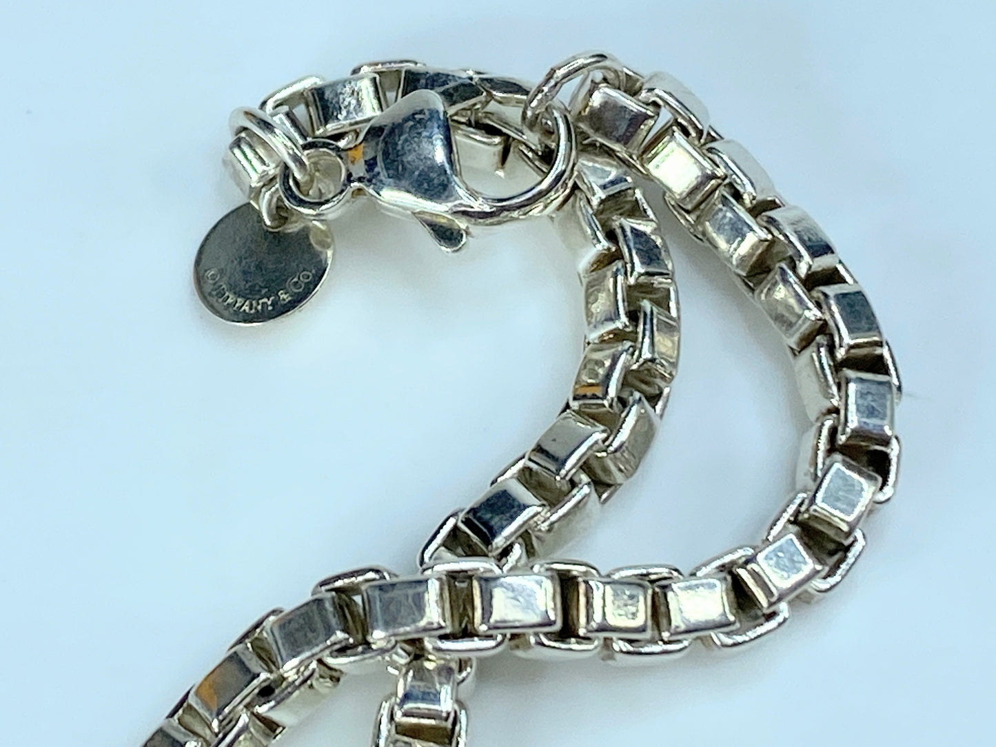 Tiffany & Co. 925 Sterling Silver Venetian Link Bracelet 7.5" JR9003